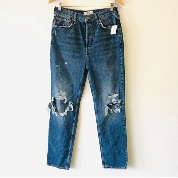 We the Free NWT Distress Straight Leg Jeans 29 - Picture 1 of 9